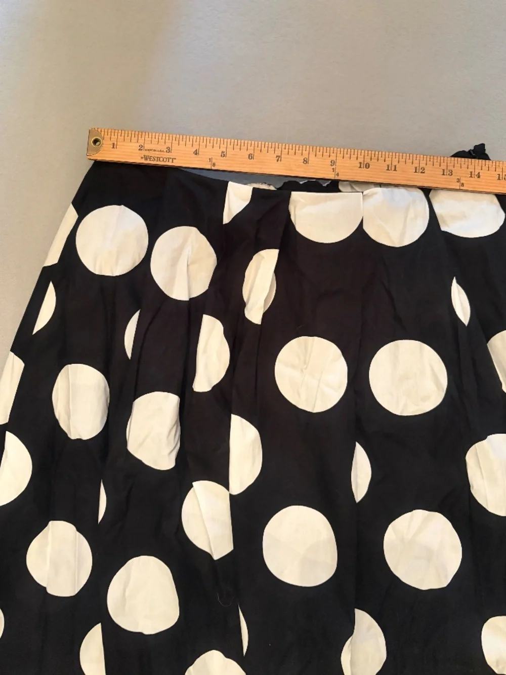 NWT Anthropologie Maeve Black White Polka Dot Maxi Skirt M - Picture 5 of 7